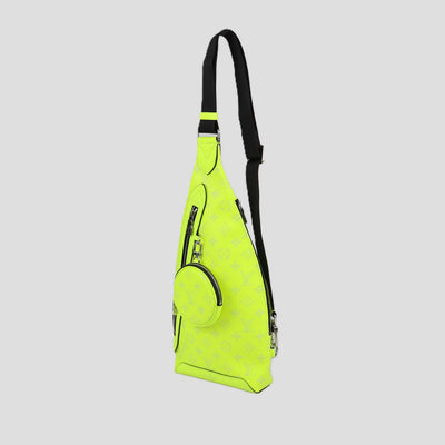 Louis Vuitton Neon Green Monogram Taigarama Duo Sling Bag