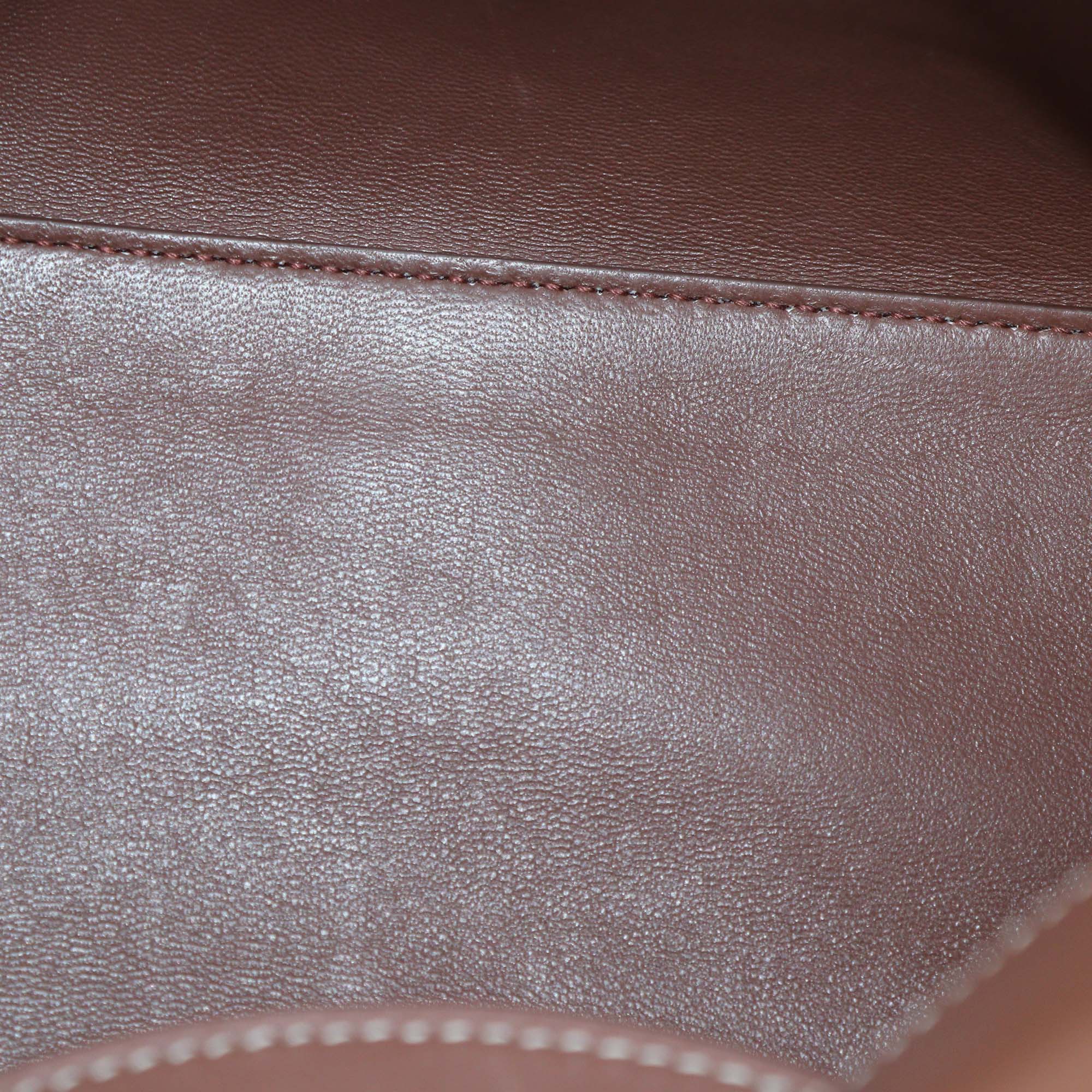 Loro Piana Brown/Natural Canvas and Leather Extra Pocket L27 Pouch Bag