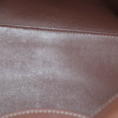 Loro Piana Brown/Natural Canvas and Leather Extra Pocket L27 Pouch Bag