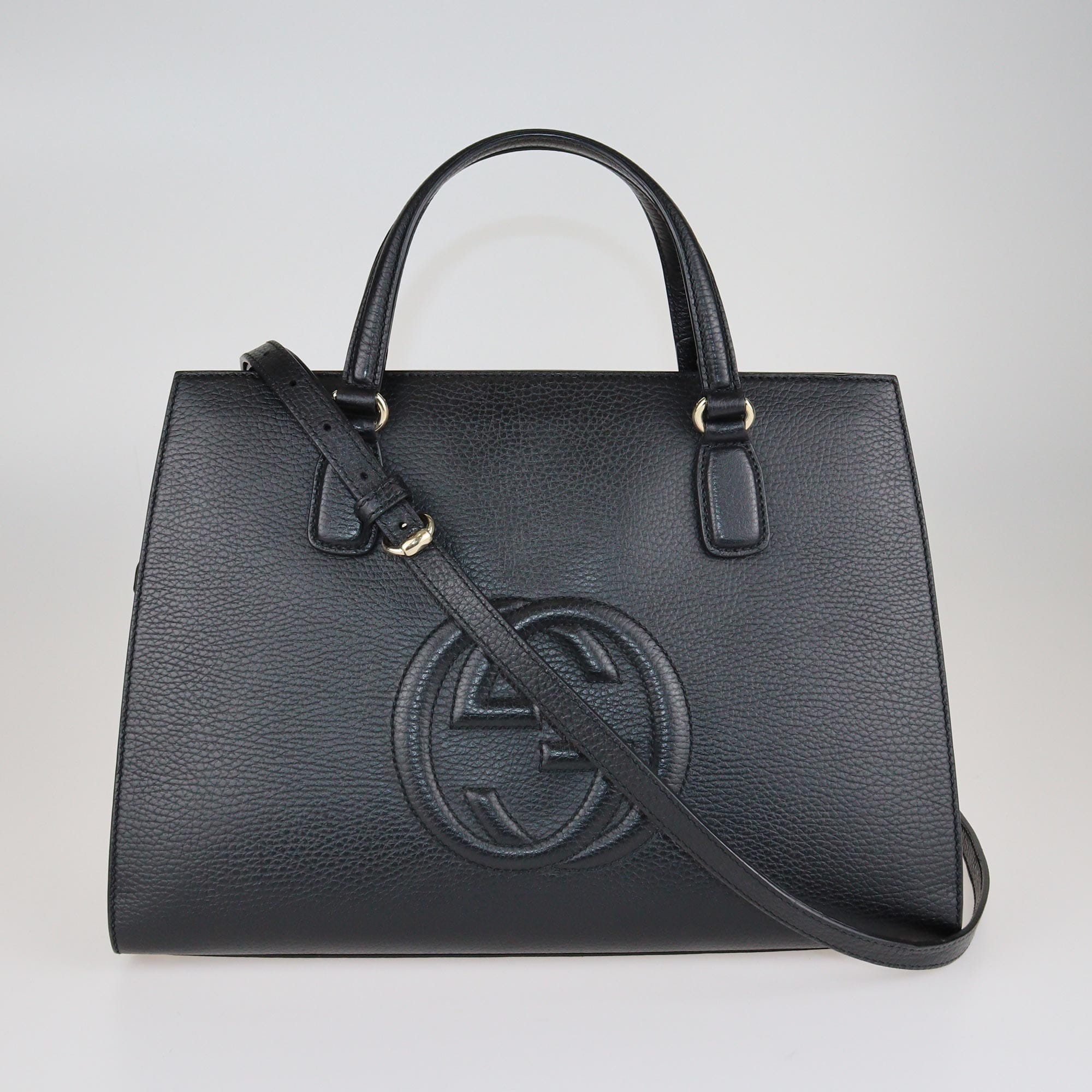 Gucci Black Soho Top Handle Bag Bags Gucci 