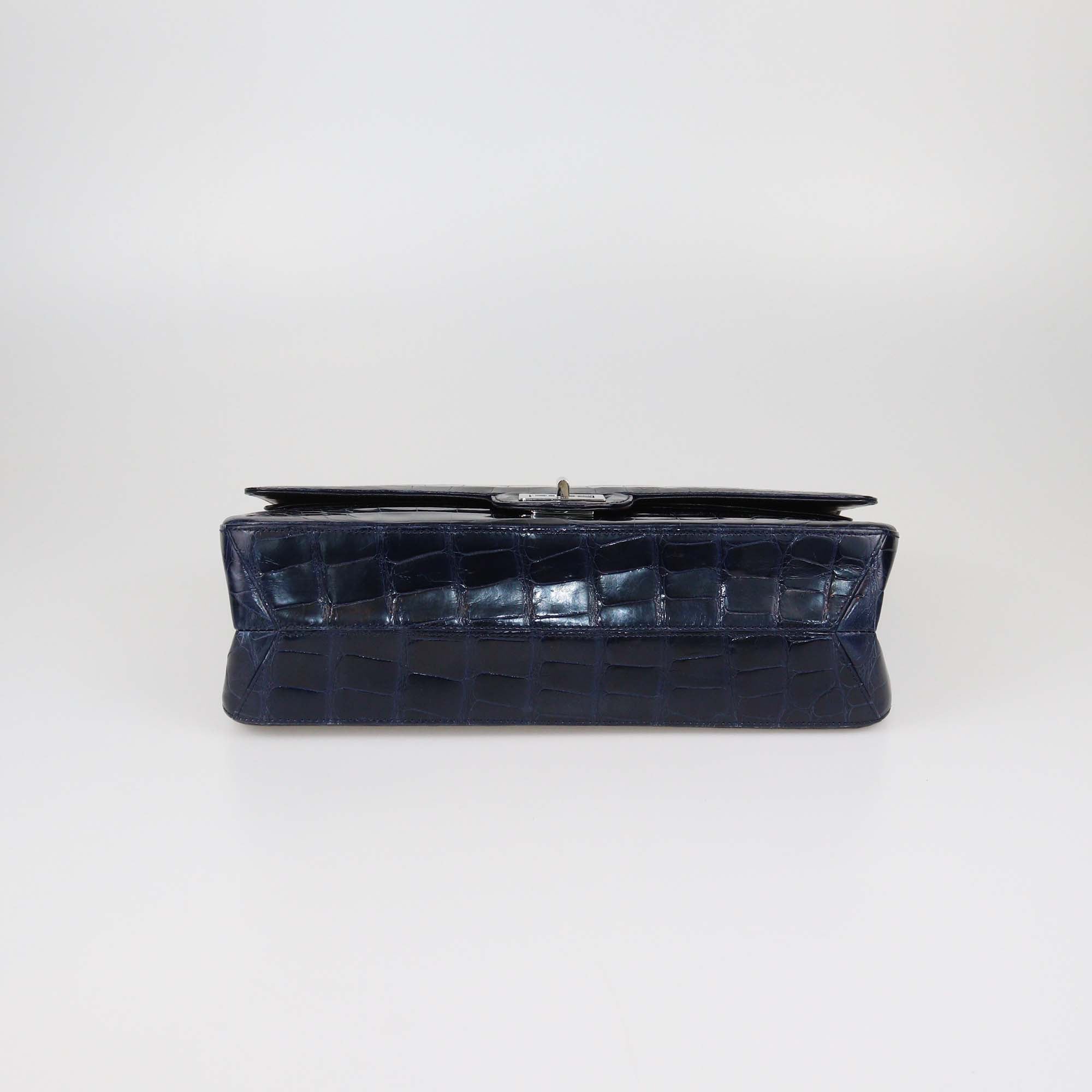 Chanel Navy Blue Alligator 227 Reissue 2.55 Flap Bag