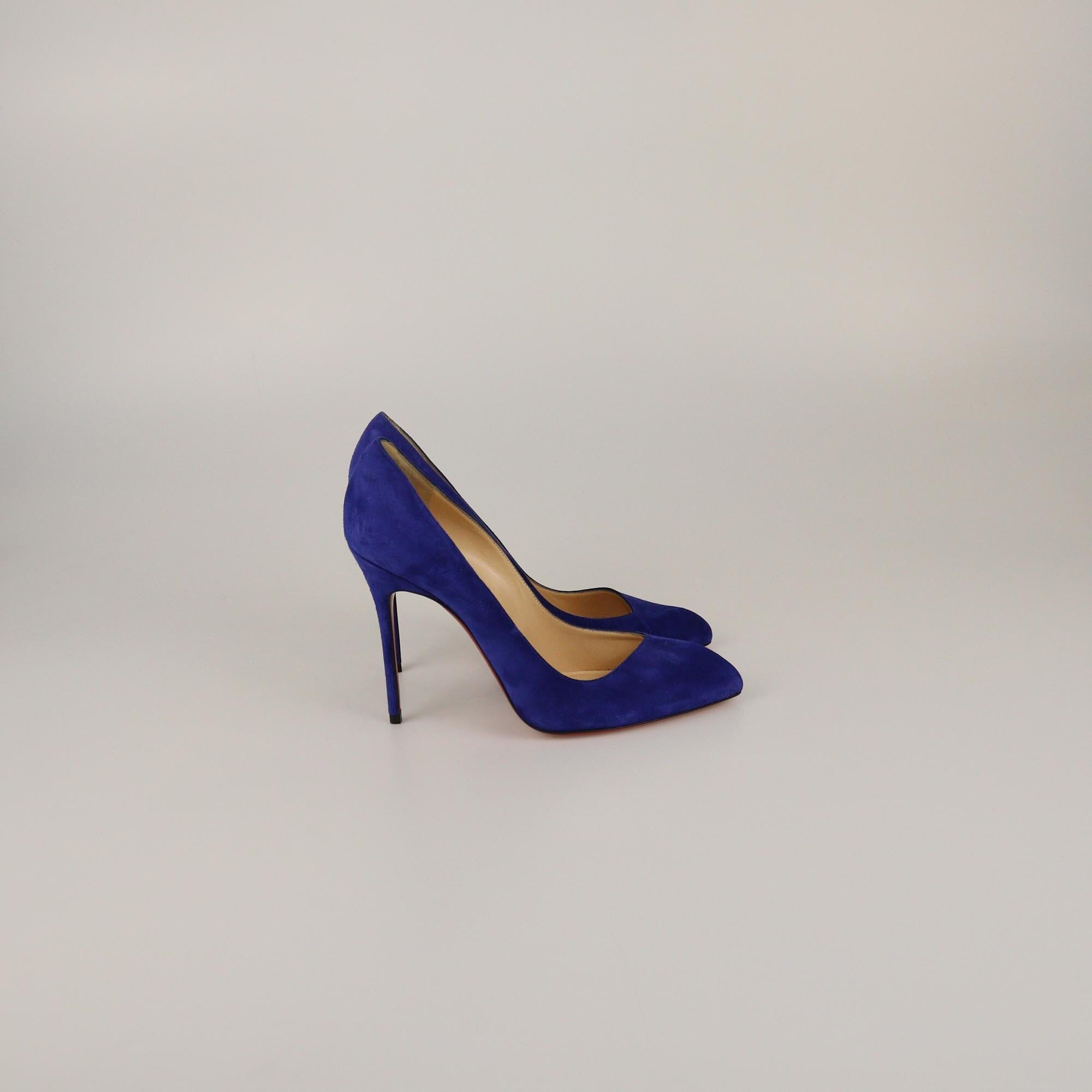 Christian Louboutin Electric Blue Corneille Pumps Womens Christian Louboutin 