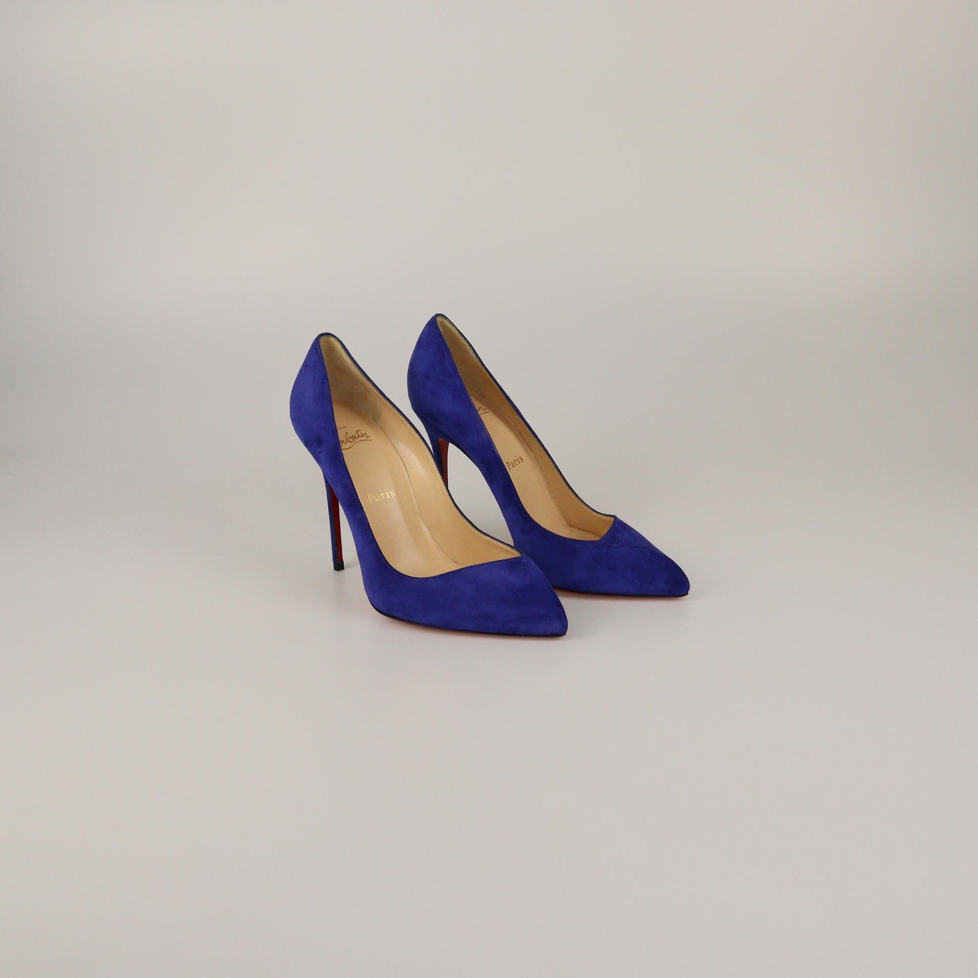 Christian Louboutin Electric Blue Corneille Pumps Womens Christian Louboutin 