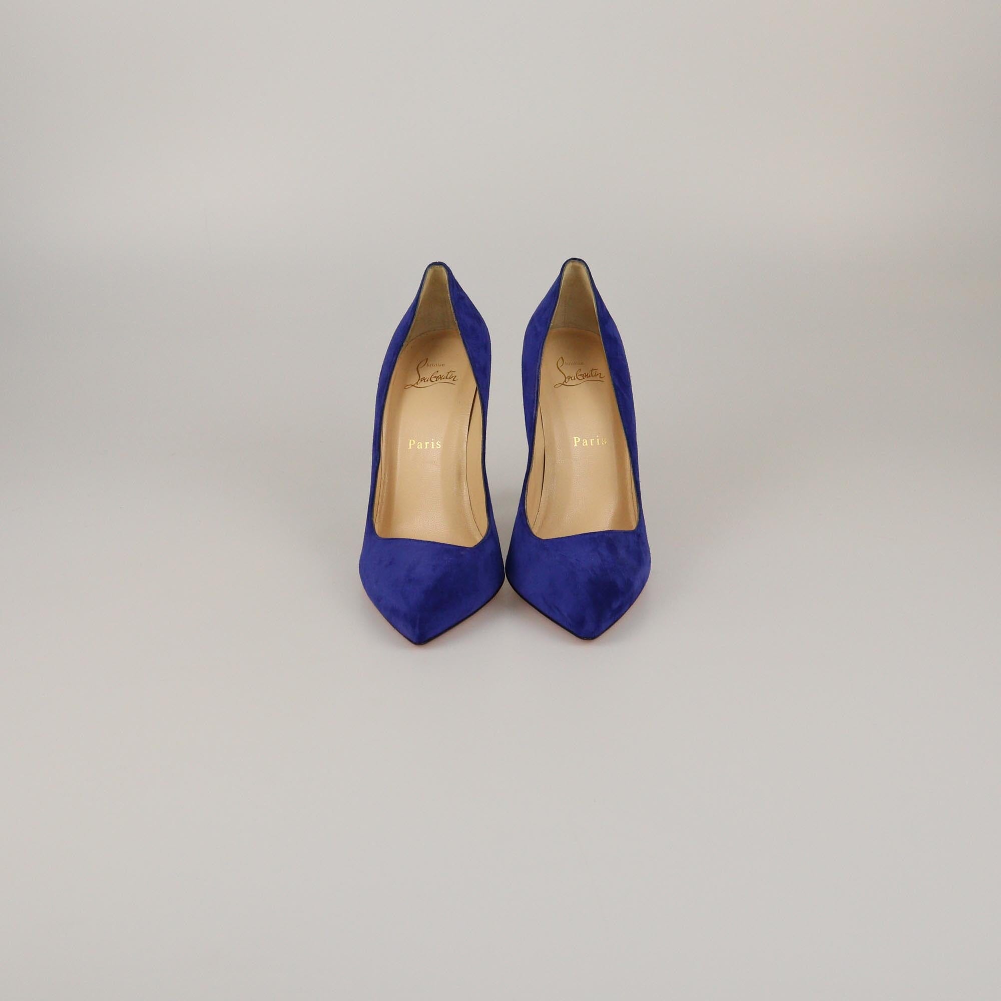 Christian Louboutin Electric Blue Corneille Pumps Womens Christian Louboutin 