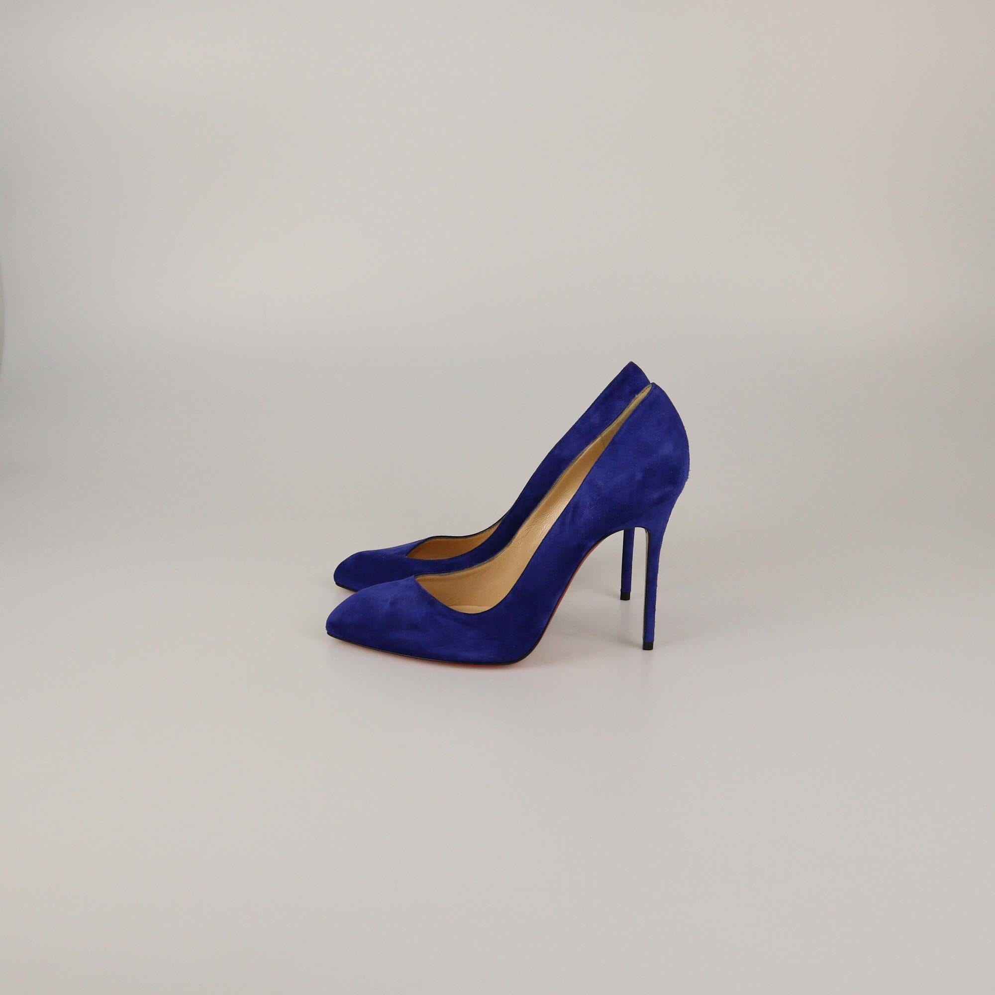Christian Louboutin Electric Blue Corneille Pumps Womens Christian Louboutin 
