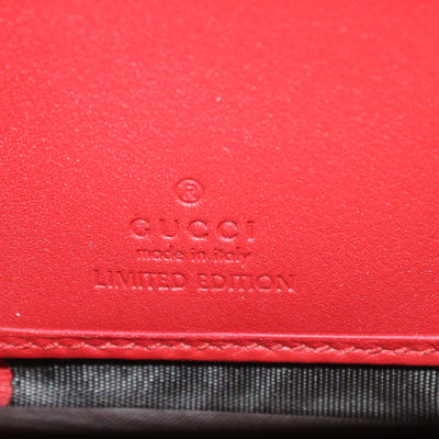 Gucci Beige GG Supreme Canvas Limited Edition Bosco Patch Zip Around Wallet