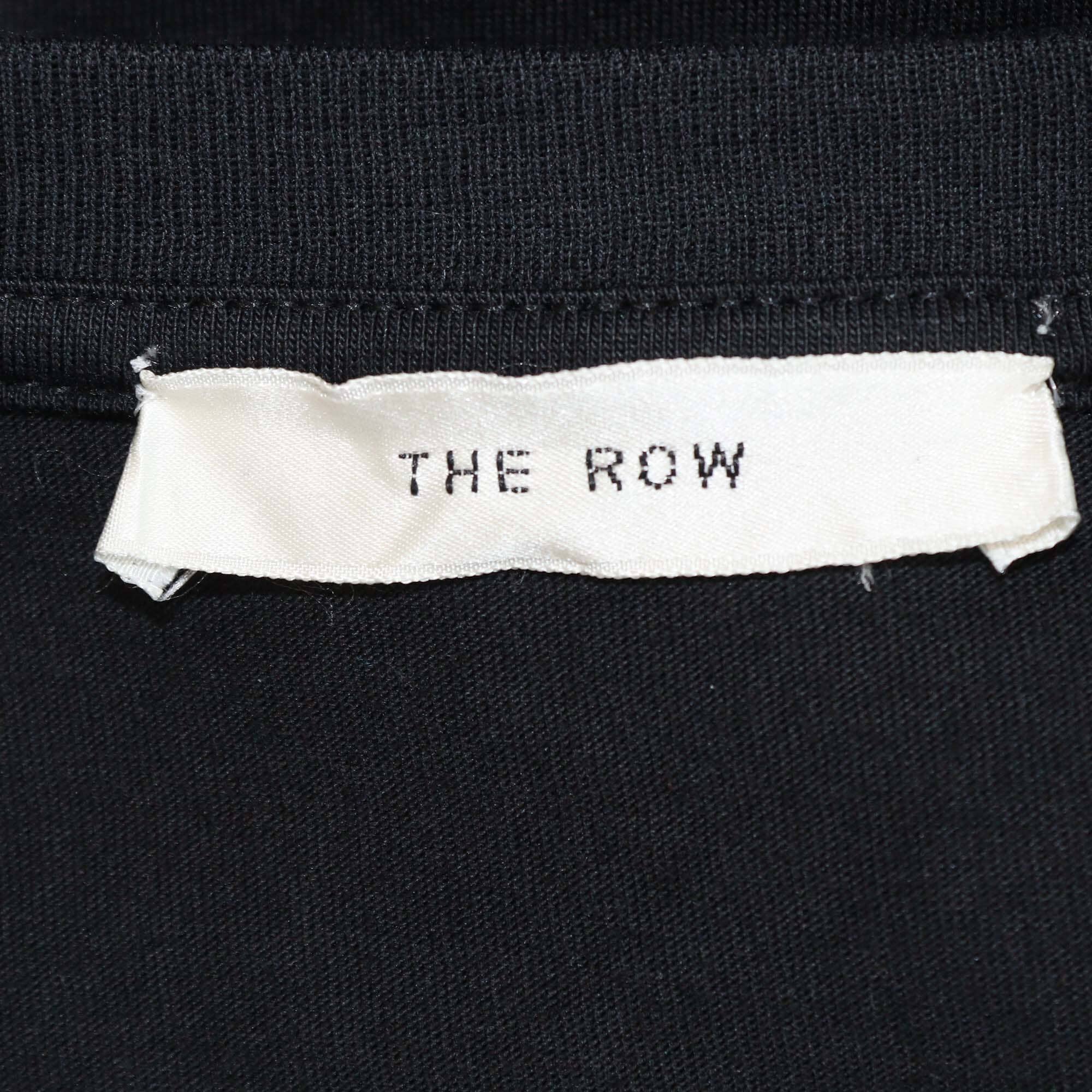 The Row Black Luke Short Sleeve T-Shirt Mens The Row 