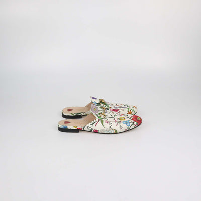 Gucci Multicolor Canvas Printed Princetown Horsebit Mules