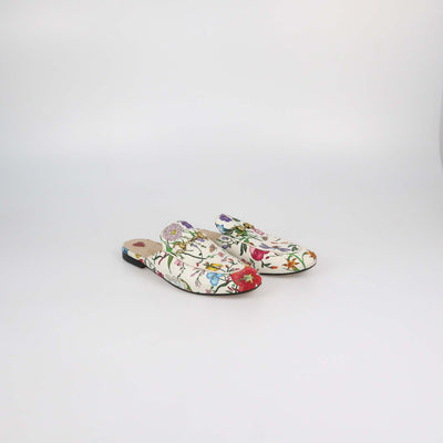 Gucci Multicolor Canvas Printed Princetown Horsebit Mules