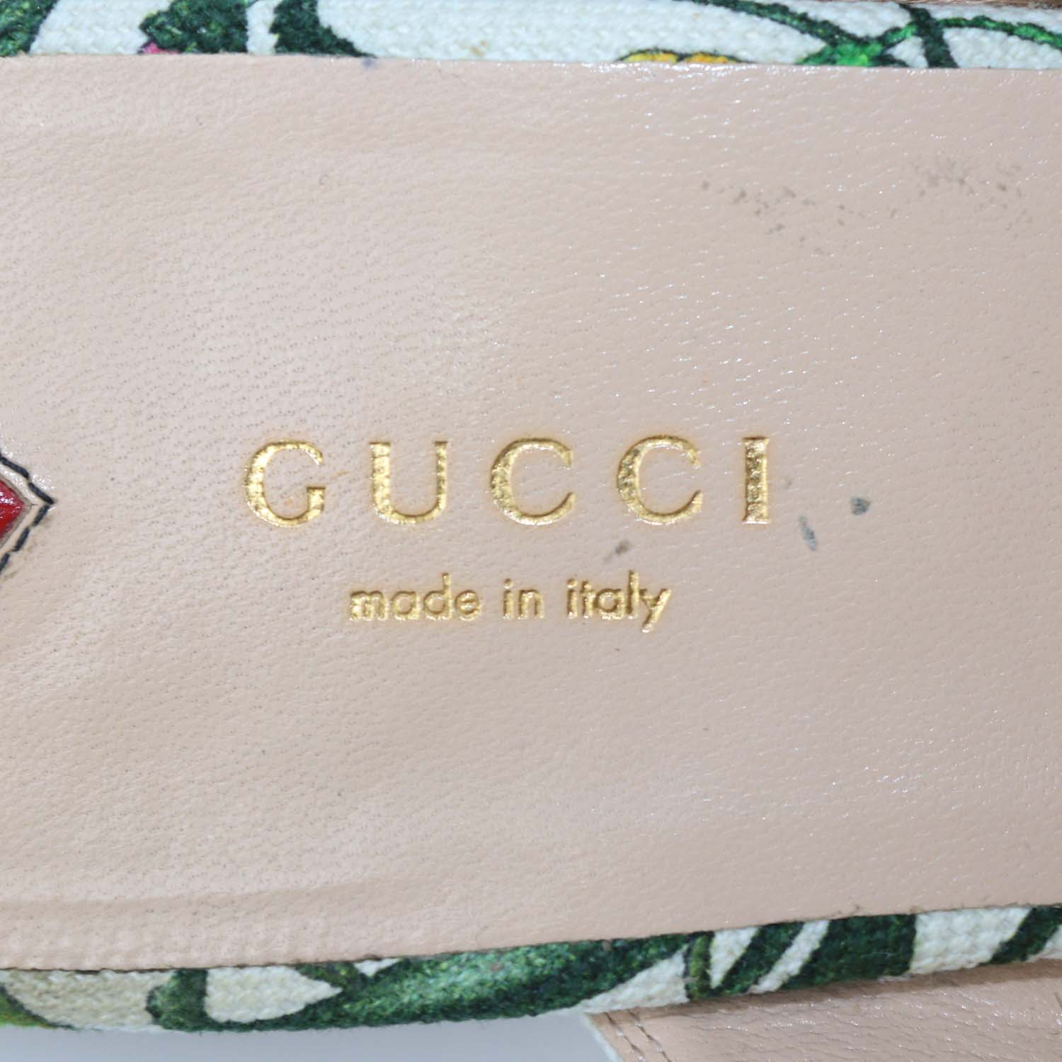 Gucci Multicolor Canvas Printed Princetown Horsebit Mules