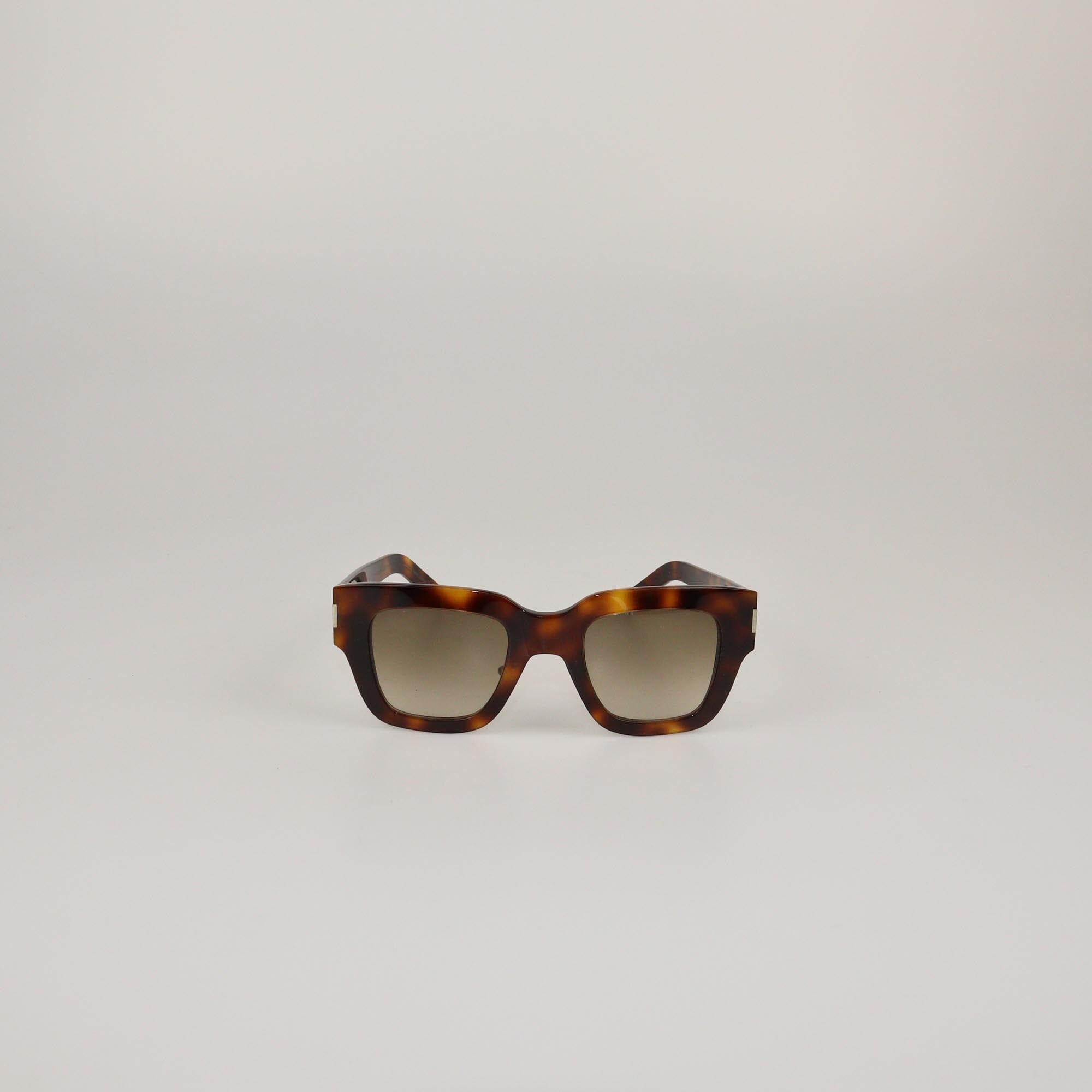 Saint Laurent Brown Tortoise Gradient Classic Slim Sunglasses Womens Saint Laurent 