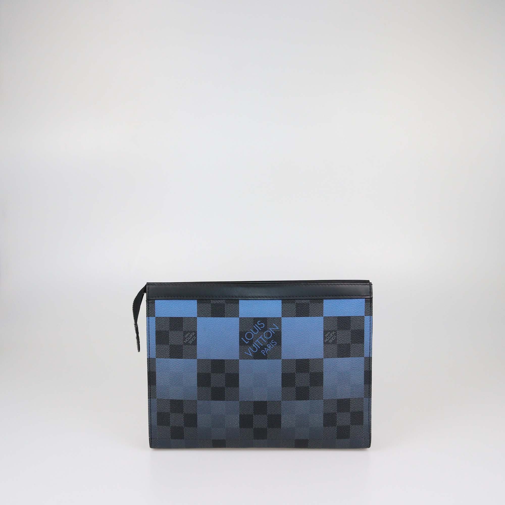 Louis Vuitton Blue Damier Graphite Giant Pixel Pochette Voyage MM