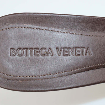 Bottega Veneta Dark Brown Quilted Padded Leather Lido Sandals