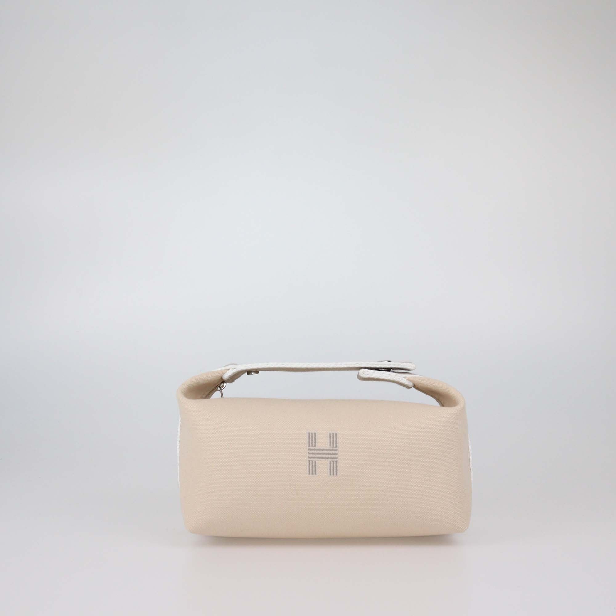Hermes Naturel Canvas Small Bride-a-Brac Case