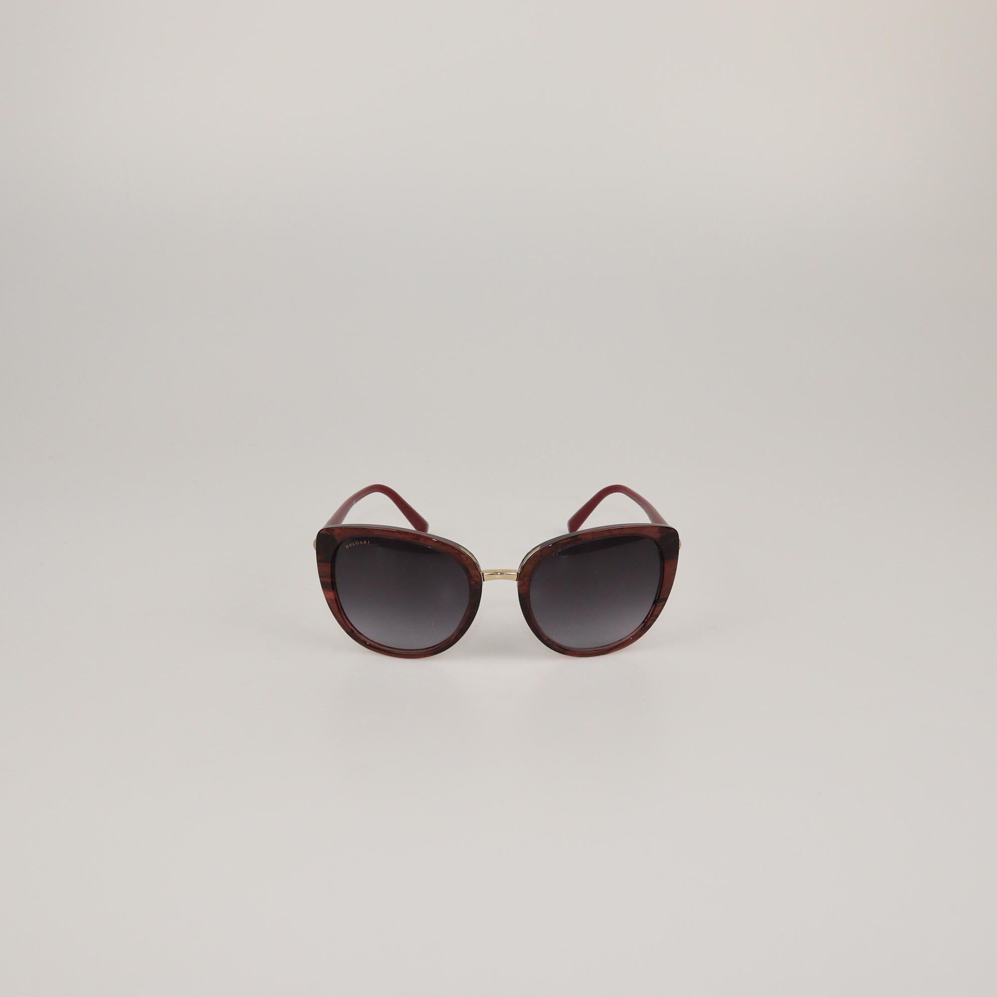 Bvlgari Burgundy/Black Gradient Sunglasses Womens Bvlgari 