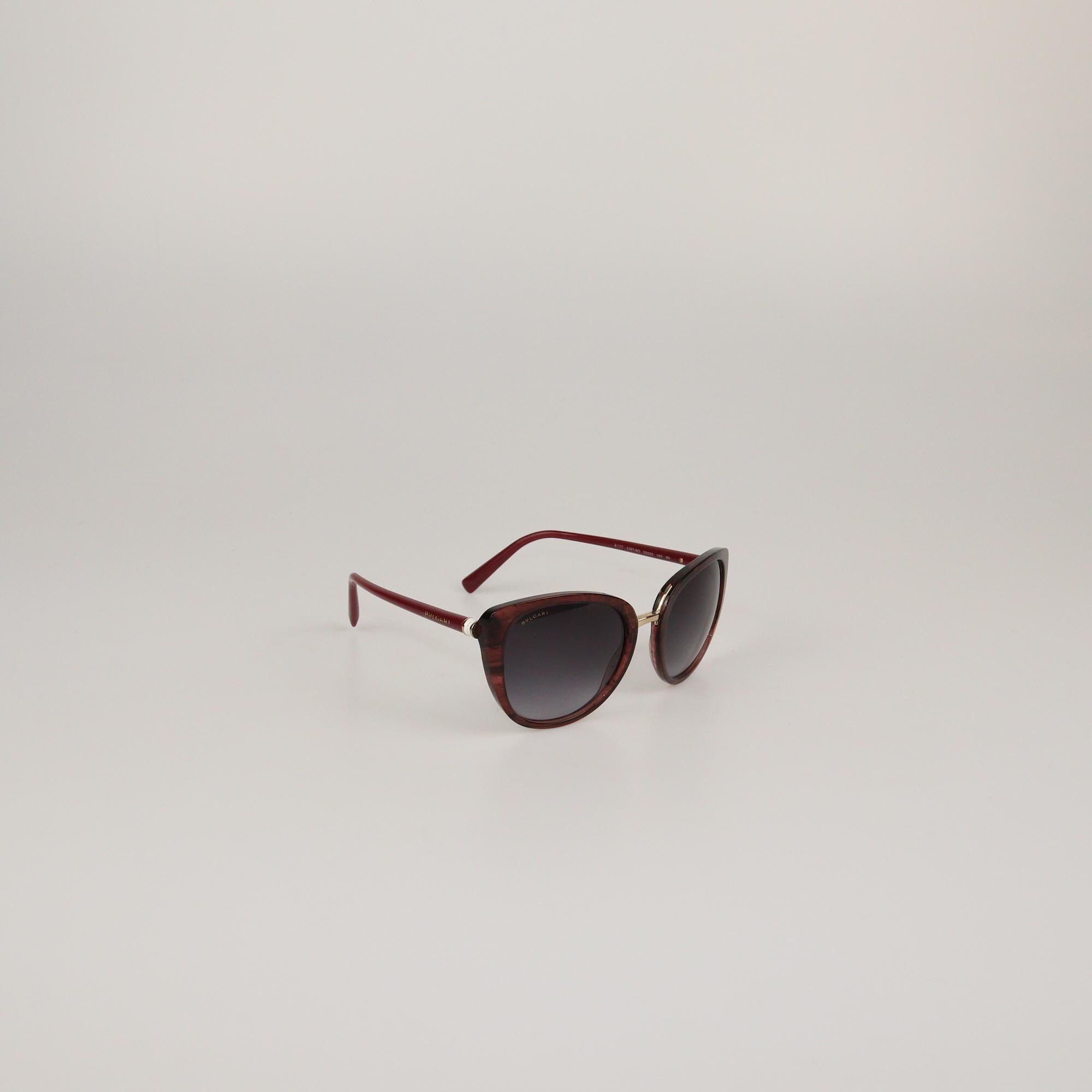 Bvlgari Burgundy/Black Gradient Sunglasses Womens Bvlgari 