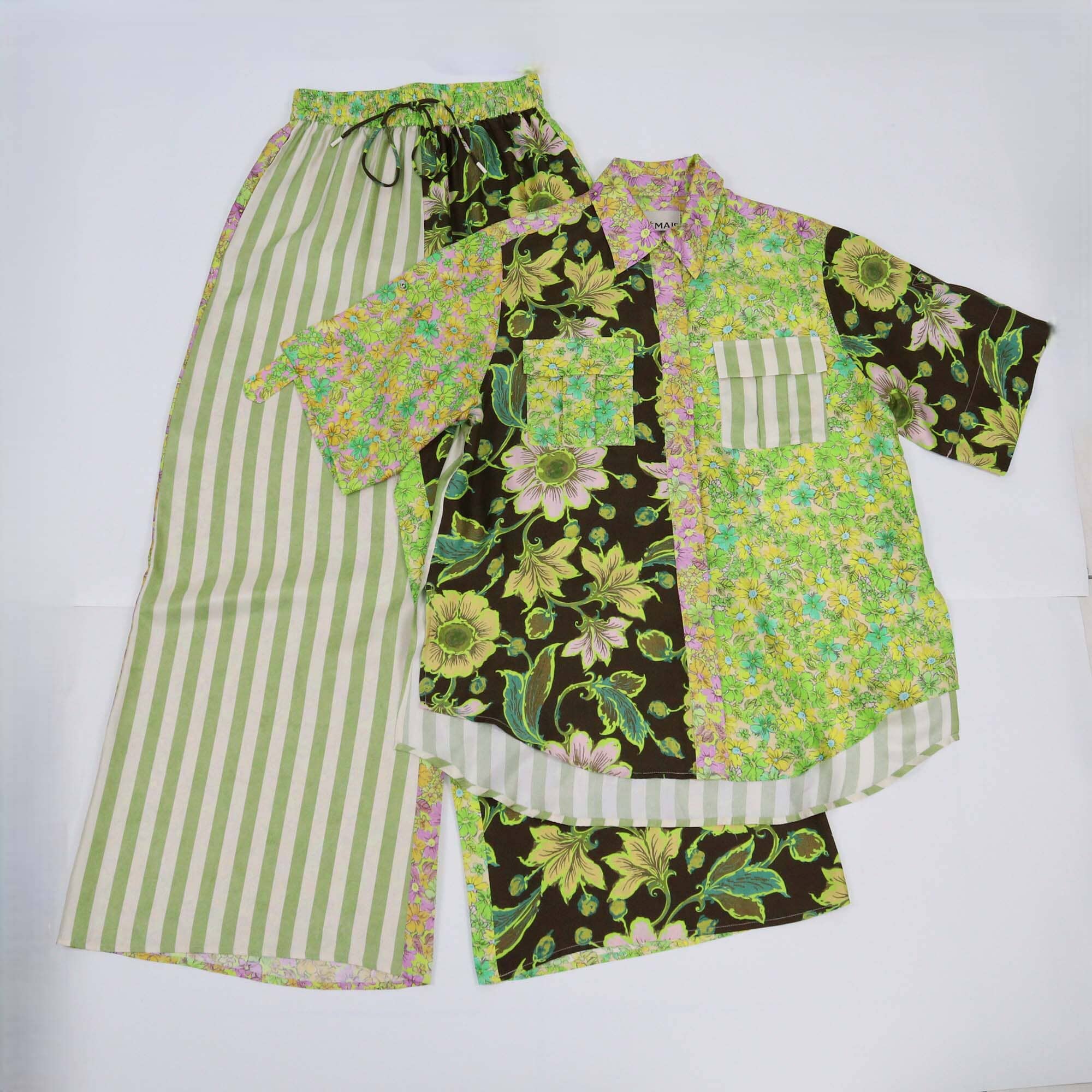 Alemais Multicolor Philomena Floral Print Shortsleeve Shirt & Pants Womens Alemais 