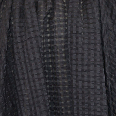 Hermes Black Checkered Short Sleeve Mini Dress Womens Hermes 