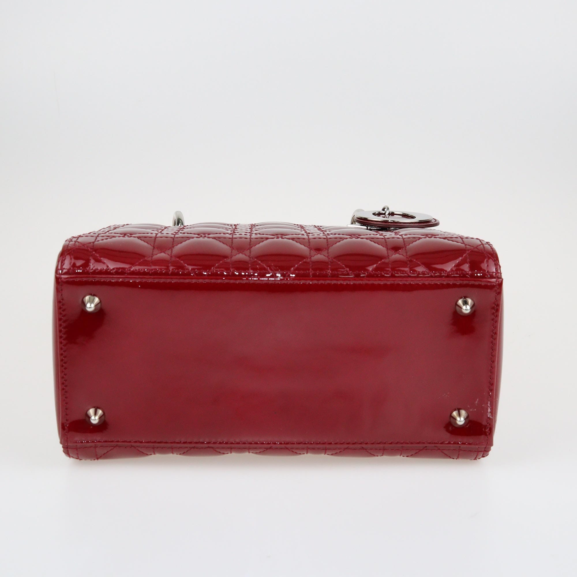 Red Cannage Medium Lady Dior Bag Bags Dior 