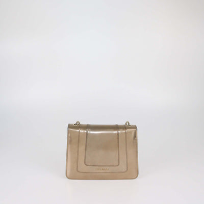 Bvlgari Bronze Patent Leather Serpenti Forever Crossbody Bag