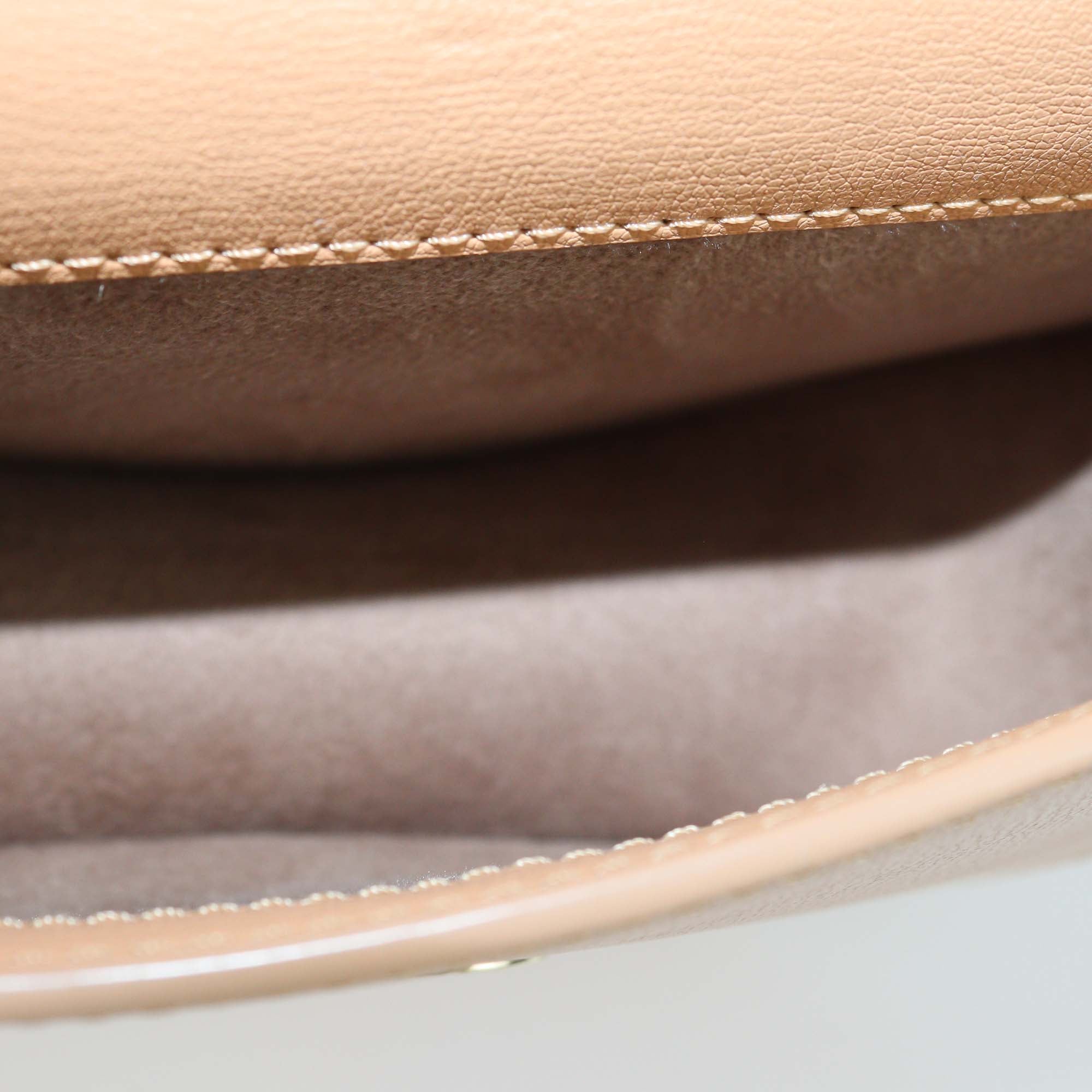 Aigner Tan Leather Mini Diane Crossbody Bag