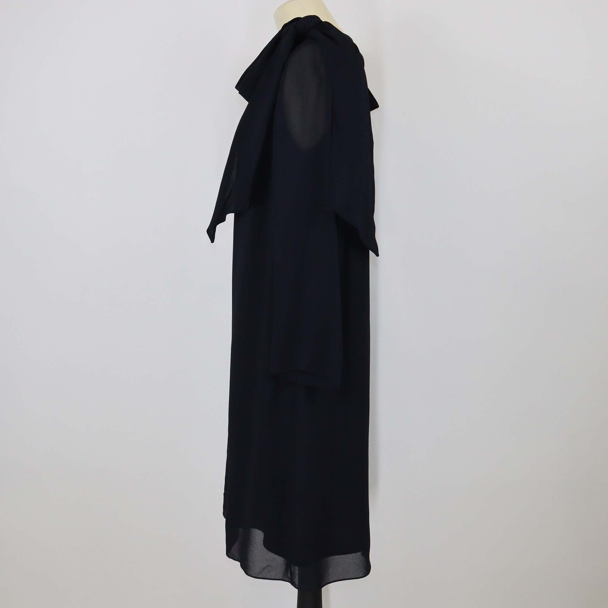 Chloe Anthracite Blue Viscose Robe Dress