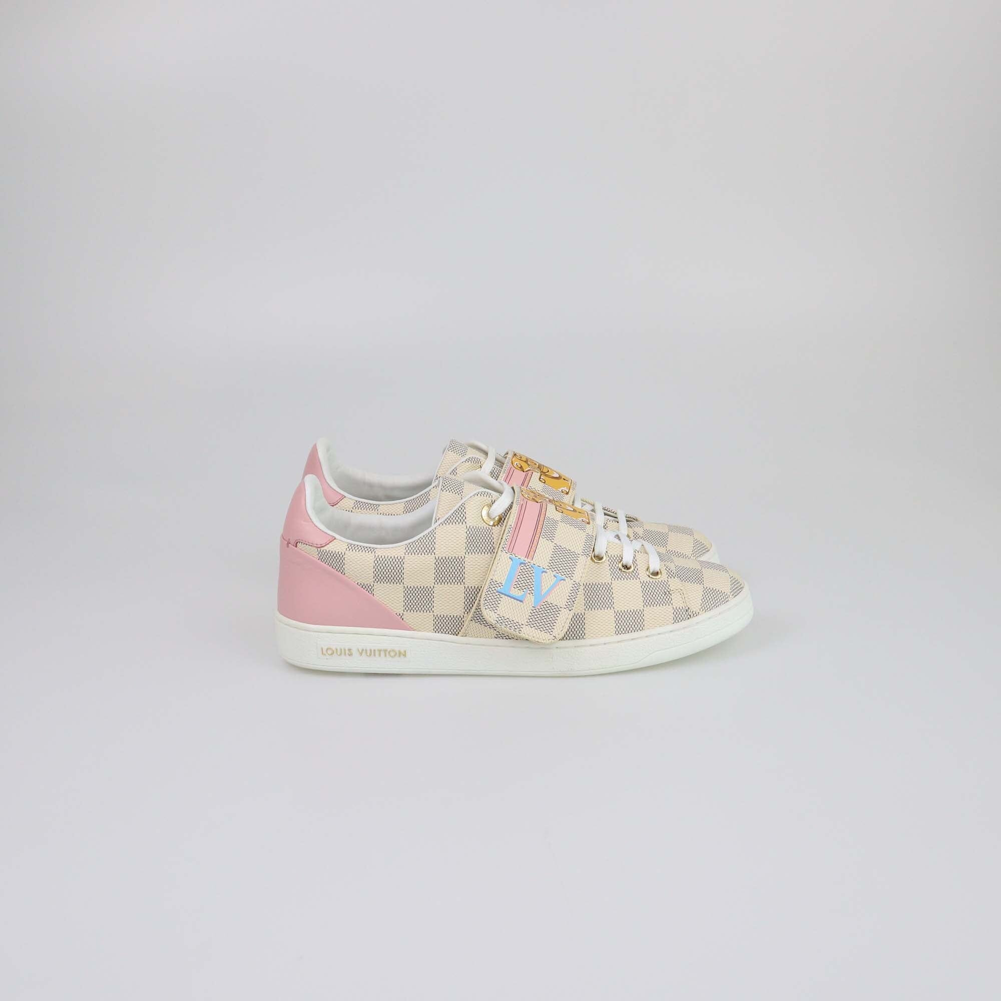 Louis Vuitton Damier Azur Summer Trunks Frontrow Sneakers Womens Louis Vuitton 