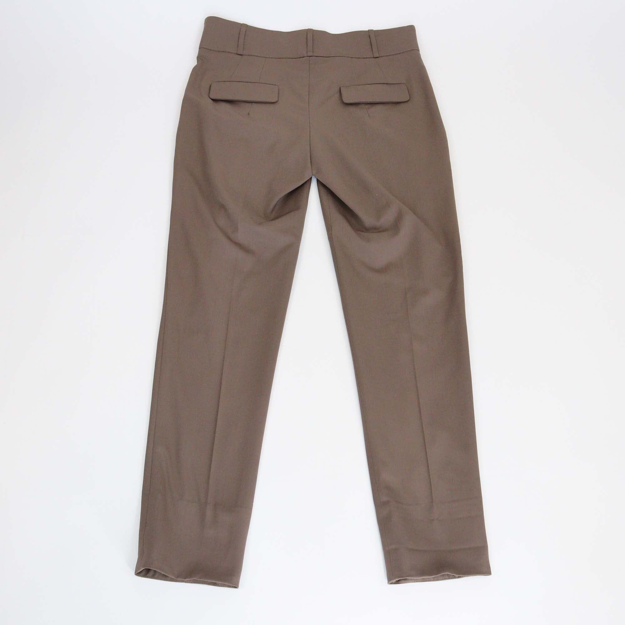Brunello Cucinelli Brown Pleated Formal Trousers Womens Brunello Cucinelli 