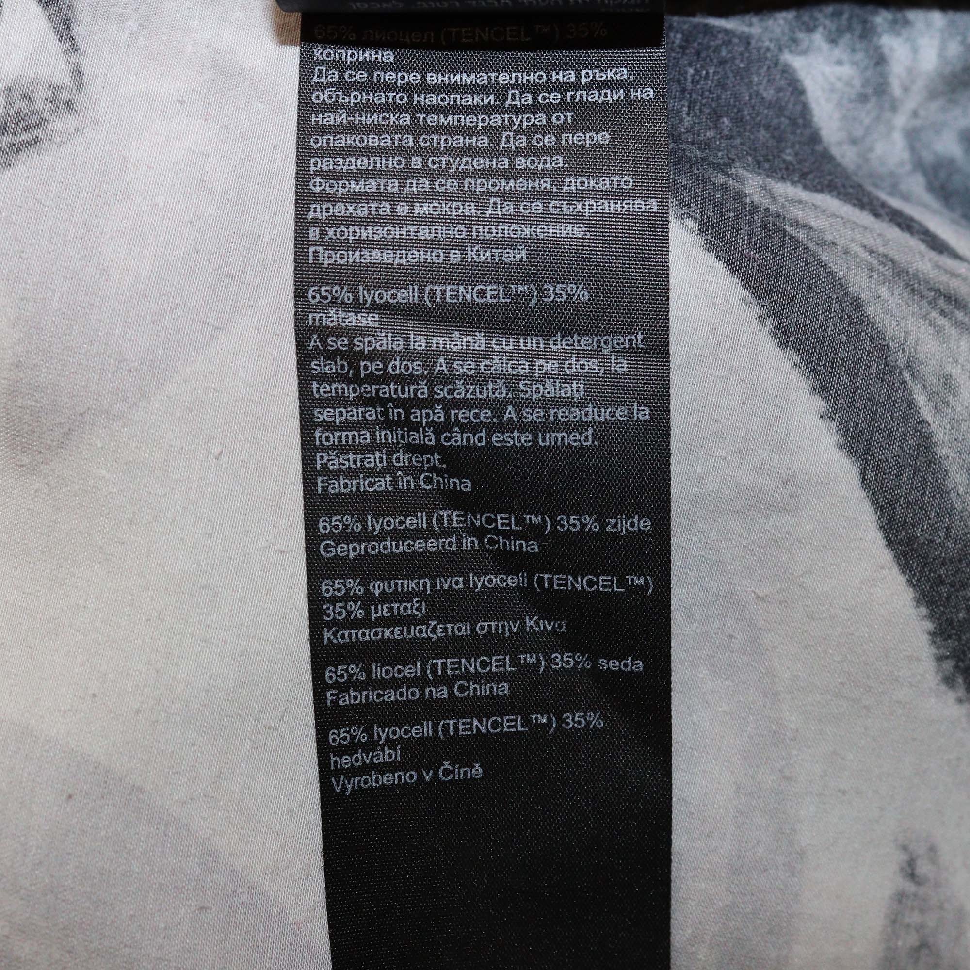 All Saints Black/Beige Lyocell Sofi & Silk Blend Sofi Jackie Shirt