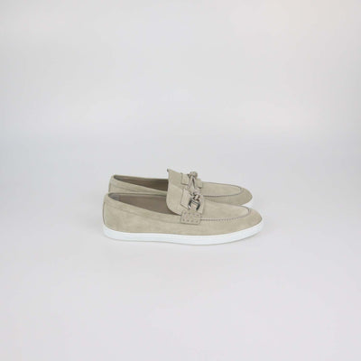 Hermes Beige Esquisse Suede Ignacio Loafers