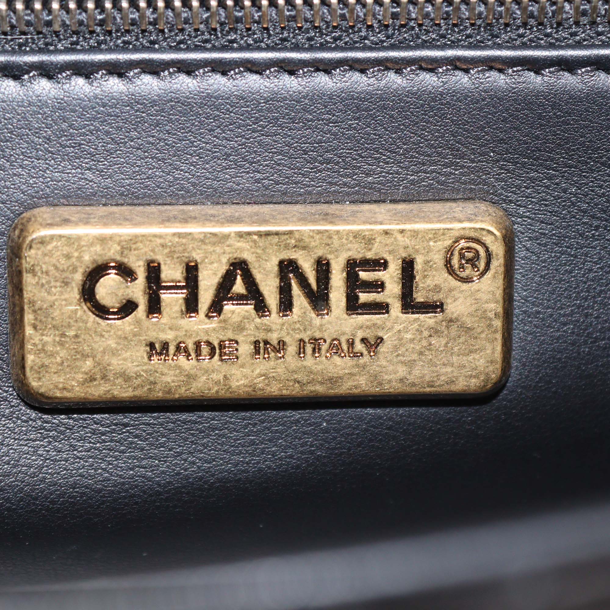 Chanel Black Alligator CC Rectangular Flap Bag