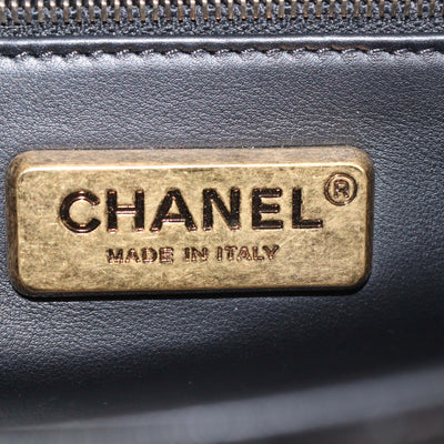 Chanel Black Alligator CC Rectangular Flap Bag