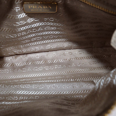 Prada Beige Re-Nylon and Saffiano Leather Re-Edition 2005 Shoulder Bag