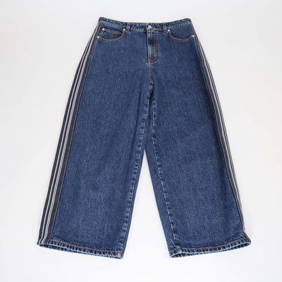 Alexander McQueen Blue Boyfriend Denim Cropped Jeans Womens Alexander McQueen 