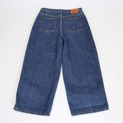 Alexander McQueen Blue Boyfriend Denim Cropped Jeans Womens Alexander McQueen 