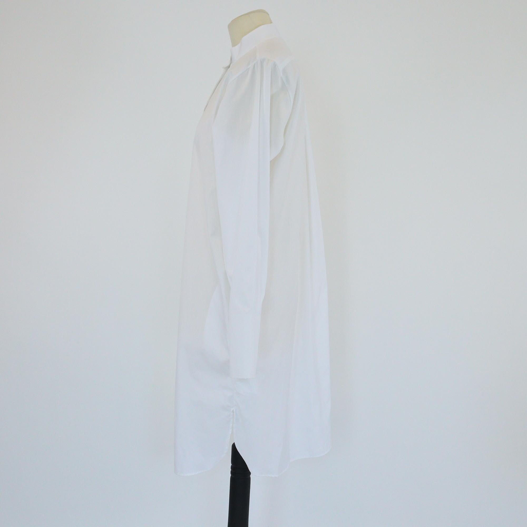 Christian Dior White Bee Embroidery Mock Neck Long Sleeve Midi Dress
