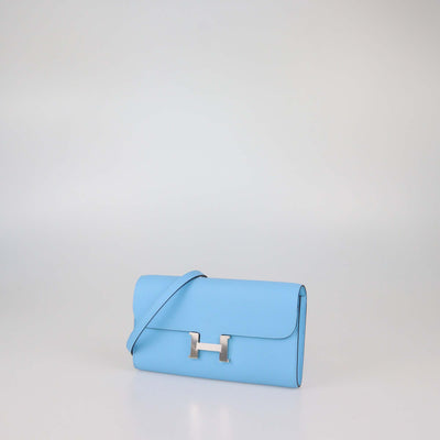 Hermes Celeste Epsom Leather Constance To Go Wallet