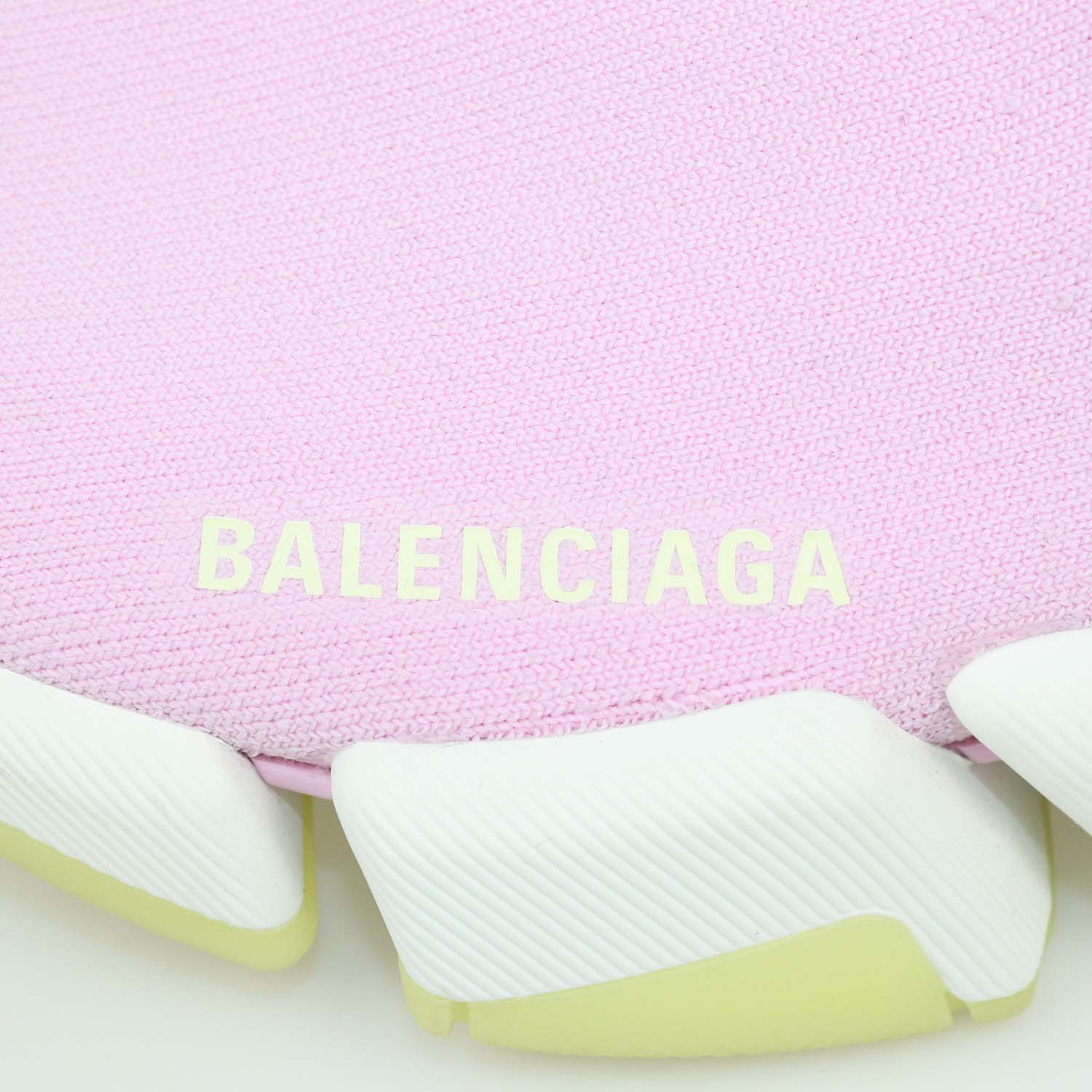 Balenciaga Pink Knit Speed Trainer Sneakers