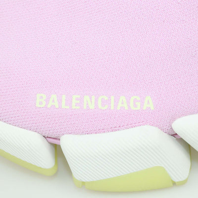 Balenciaga Pink Knit Speed Trainer Sneakers