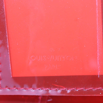 Hermes Clear Red Monogram PVC Keepall Bandouliere 50 Bag