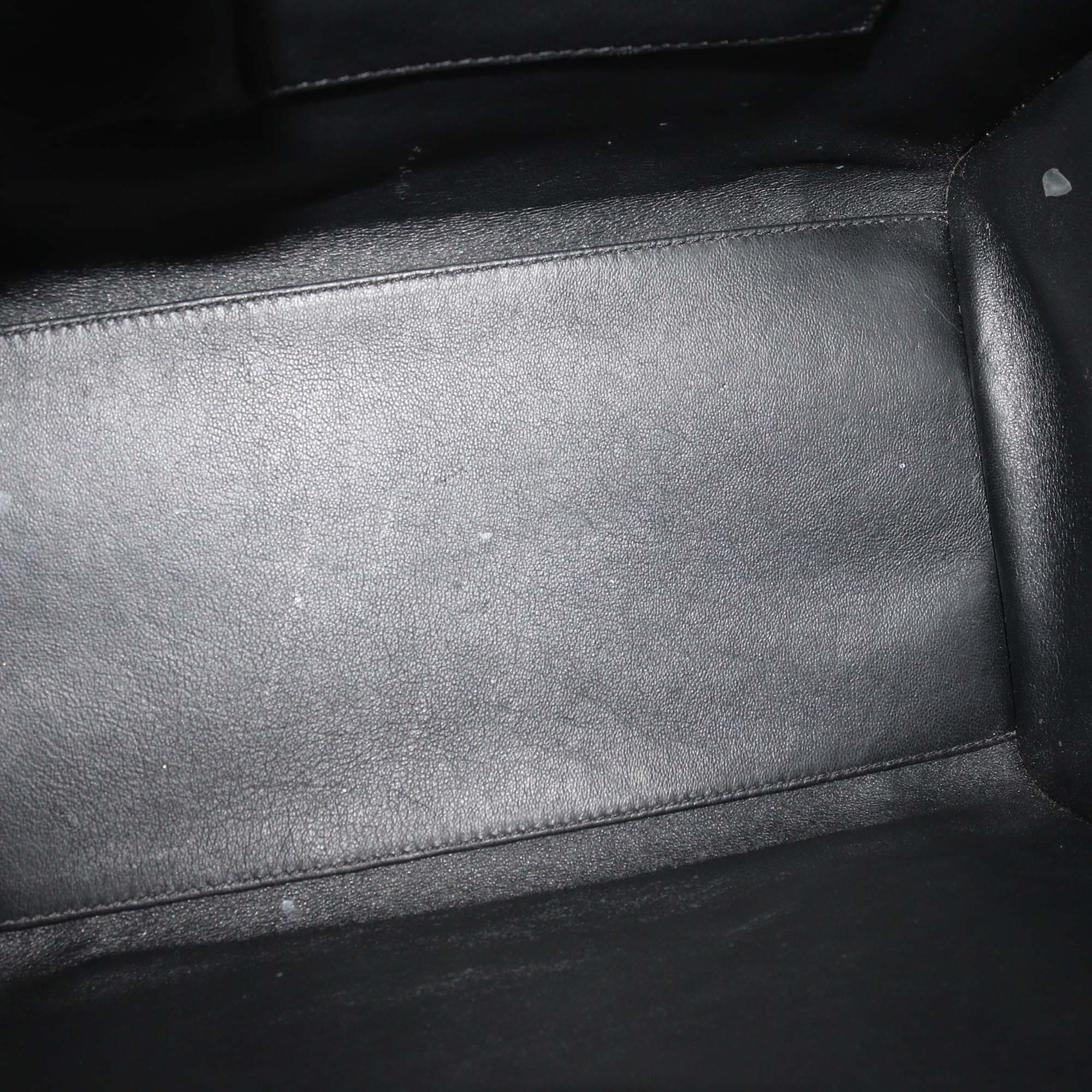 Celine Tricolor Leather Mini Luggage Tote