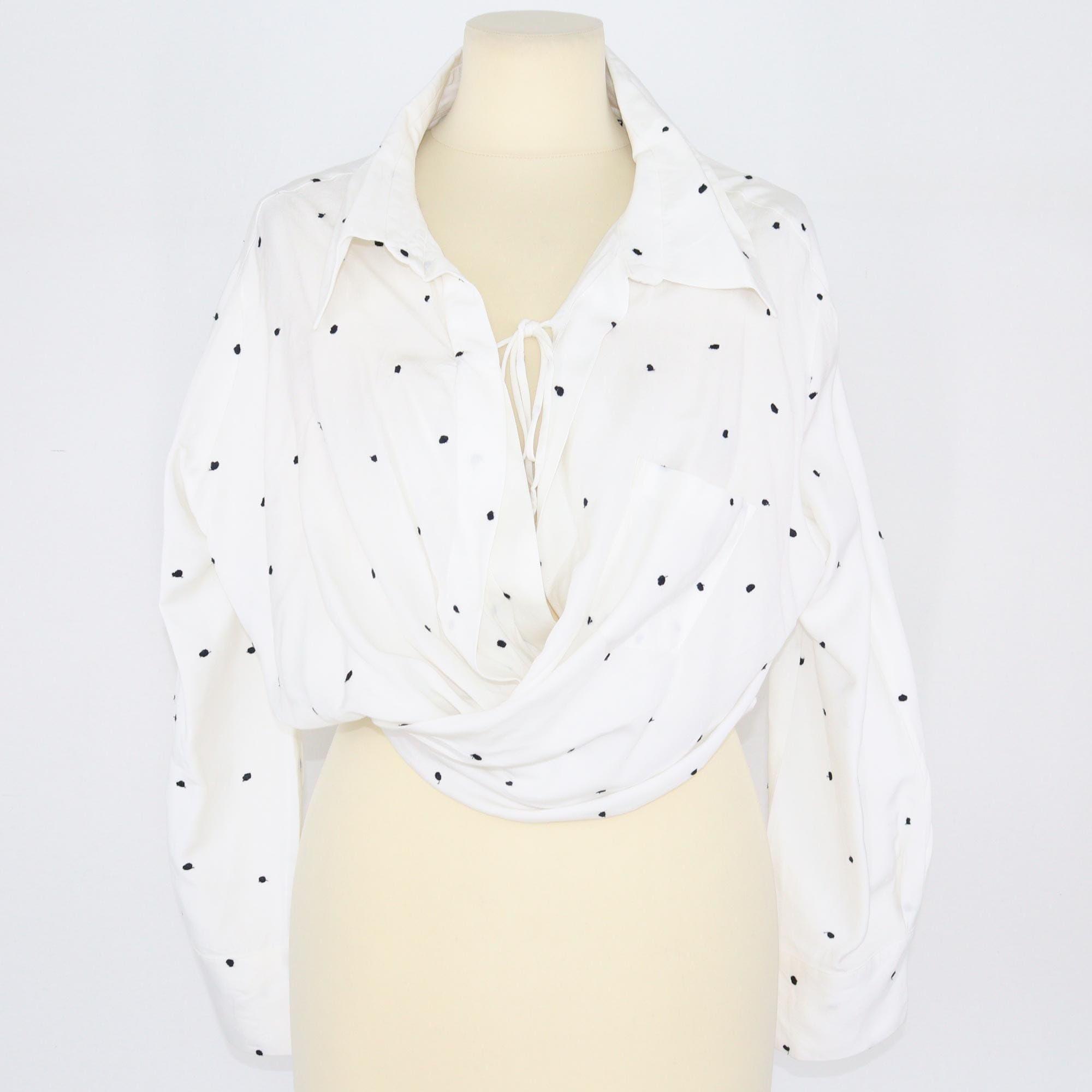 Jacquemus x La Riviera White Polka Dots Tops Clothing Jacquemus 