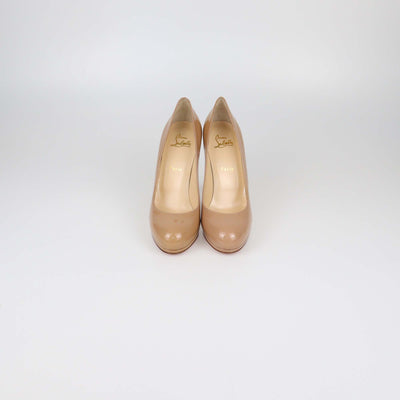 Christian Louboutin Nude Patent Leather New Simple Pumps