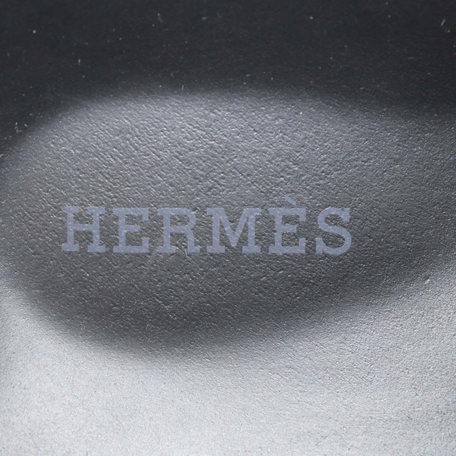 Hermes Black Leather Chypre Sandals