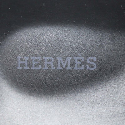 Hermes Black Leather Chypre Sandals