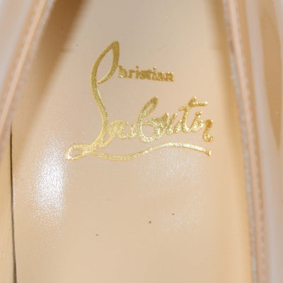 Christian Louboutin Nude Patent Leather New Simple Pumps