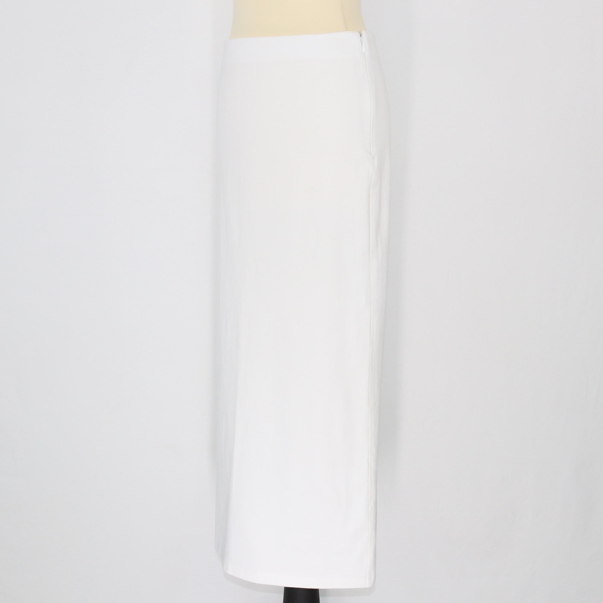 Prada White Triangle Embroidered Midi Skirt Clothing Prada 