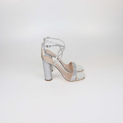 Giuseppe Zanotti Silver Glitter Tara Sandals