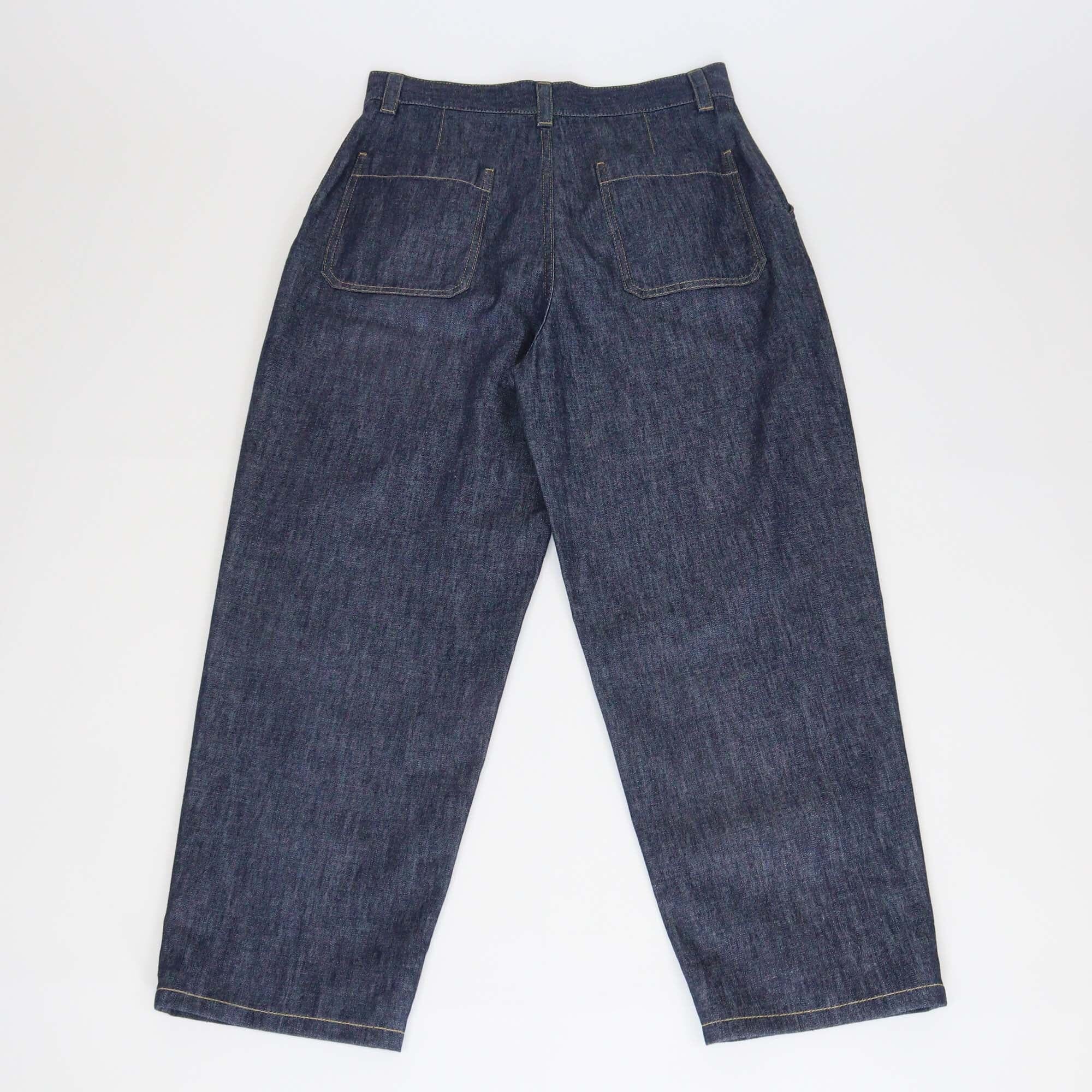 Christian Dior Deep Blue Tapered Denim Jeans Womens Christian Dior 