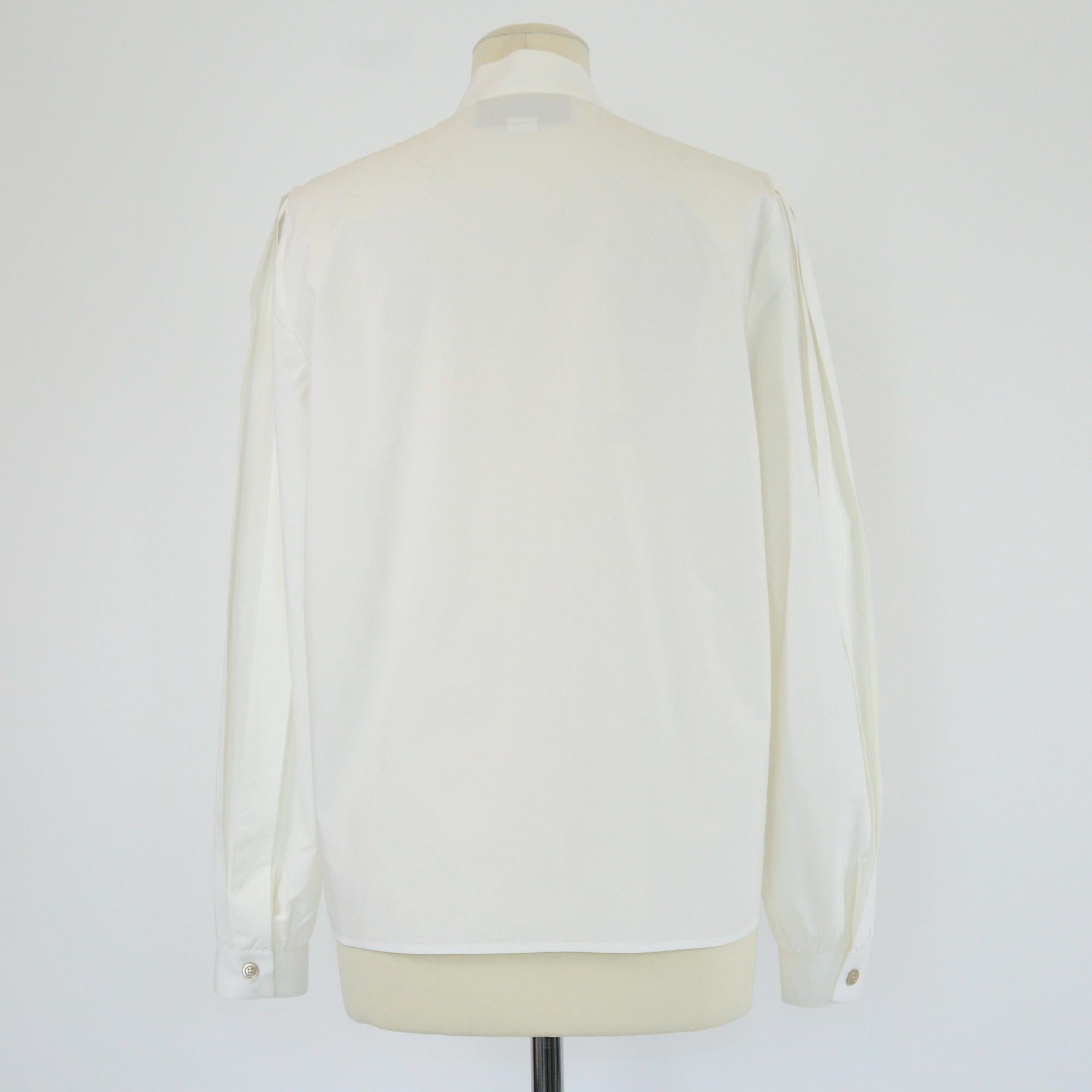 Gucci White Long Sleeve Button Up Poplin Shirt Womens Gucci 